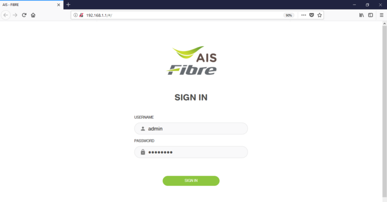 dashboad login modem ais