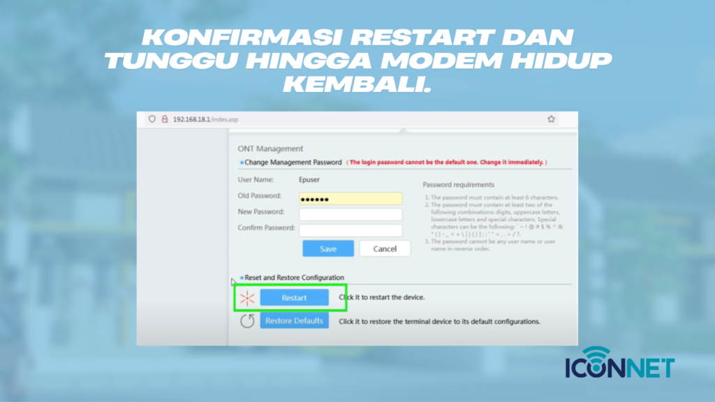 Cara Reset Modem Iconnet yang Benar agar Internet Kembali Lancar